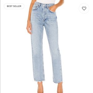 Agolde 90’s mid rise loose fit jeans, size 27.